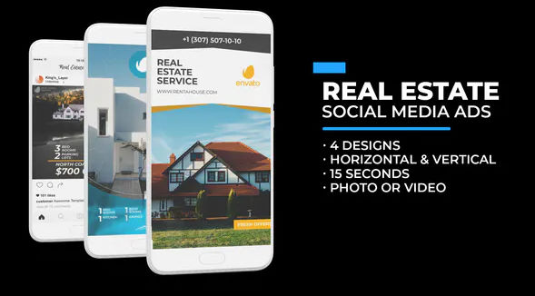 Real Estate Social Media Ads – Videohive