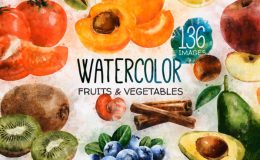 Watercolor Fruits - After Effects Template