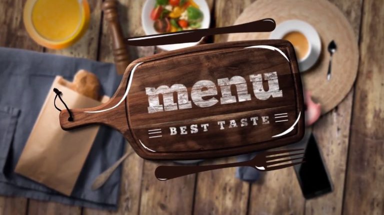 Food Menu Presentation - After Effects Template - Intro Hd