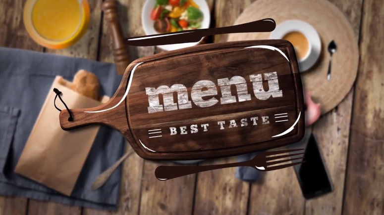 food menu after effects template free download