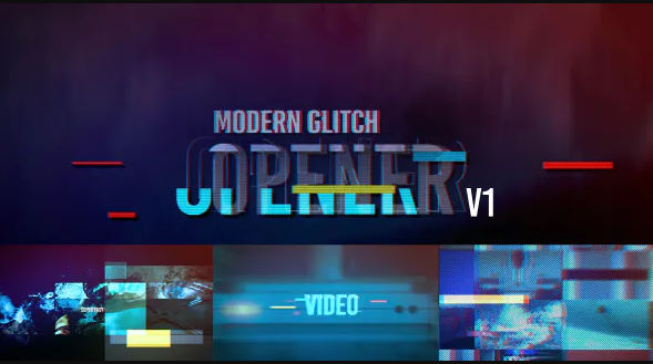 Glitch Opener V1 – Videohive
