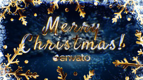 Golden Christmas Wishes with Magic Particles – Videohive