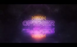 Neon Logo Opener - With Sound Effects - AE Template