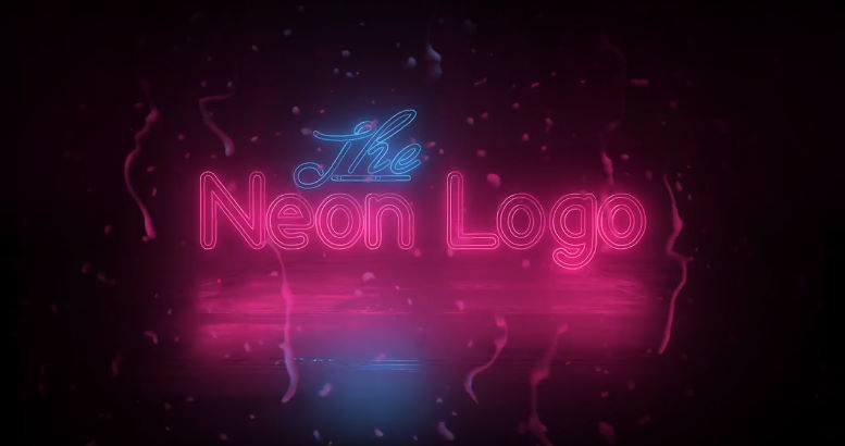 Neon Logo Reveal – With Sound Effects -Template