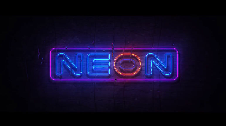 Realistic Neon Logo – With Sound Effects – After Effects Template