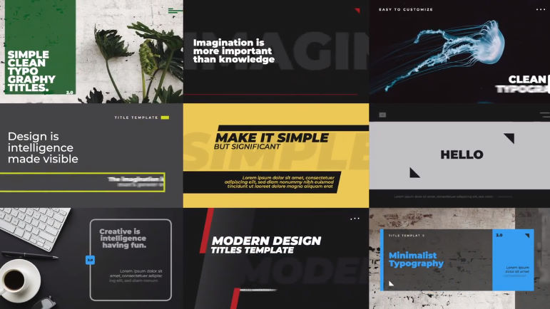 Simple Typography Slides V2 – FINAL CUT PRO