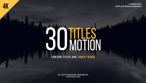 30 Motion Titles | FCPX or Motion – Videohive