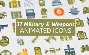 37 Military & Weapons Icons – Videohive