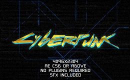 4k Cyberpunk Logo - Videohive