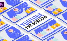 Clean Youtube End Screens Videohive - Premiere Pro