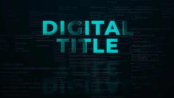 Digital Code Logo Reveal – Videohive