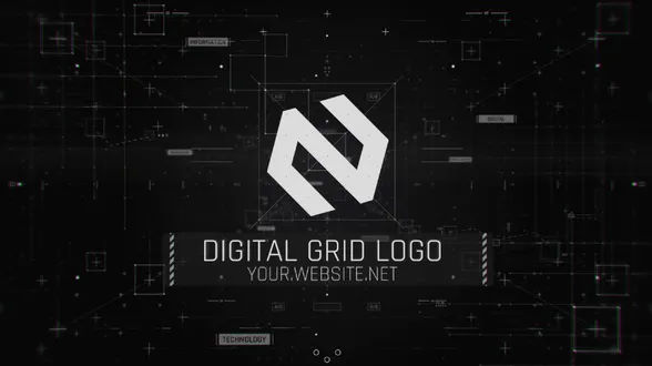 Digital Grid Logo – Videohive