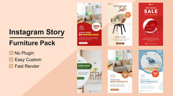 Furniture Instagram Stories V09 –  Videohive