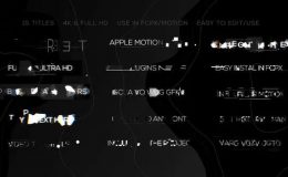 Glitch Minimal Titles Videohive - Apple Motion