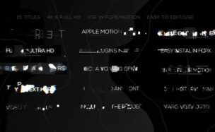 Glitch Minimal Titles Videohive – Apple Motion