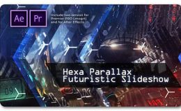 Hexa Parallax | Futuristic Slideshow Videohive - Premiere Pro