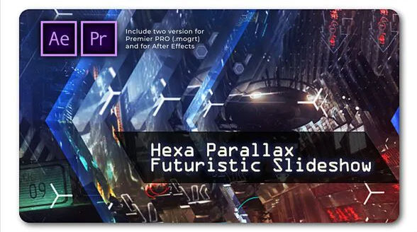 Hexa Parallax | Futuristic Slideshow Videohive – Premiere Pro