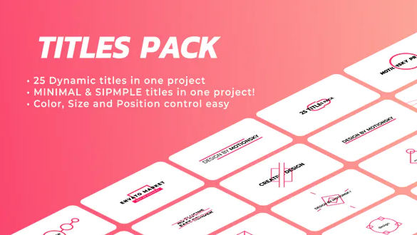 Ingenious Titles Pack – Videohive