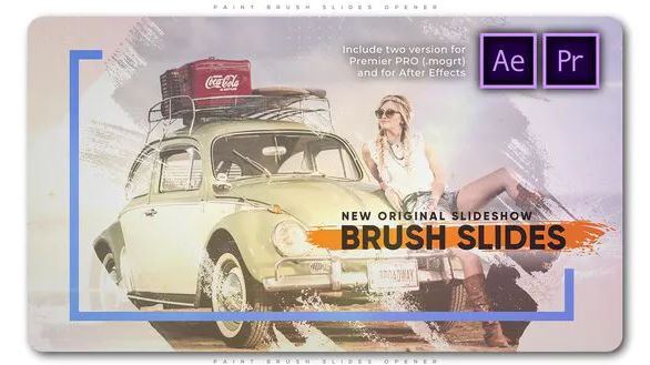Paint Brush Slides Opener Videohive – Premiere Pro