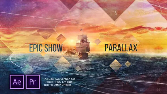 Parallax Epic Cinematic Slideshow Videohive – Premiere Pro