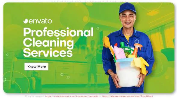 Professional Cleaning Services Promo – Videohive