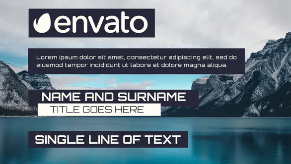 Simple Lower Third 3.0 Videohive – Apple Motion