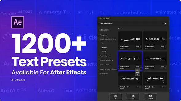 Text Animator – One Click Text Presets – Videohive