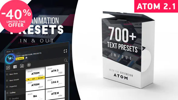 Text Presets | Atom – Videohive