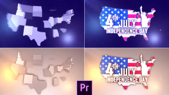 USA Patriotic Logo – Premiere Pro – Videohive