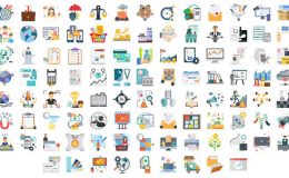 100 Business and Startup Icons - Videohive