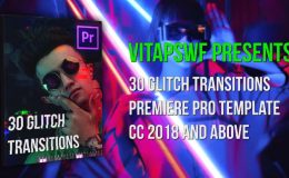 30 Glitch Transitions Pack - Premiere Pro