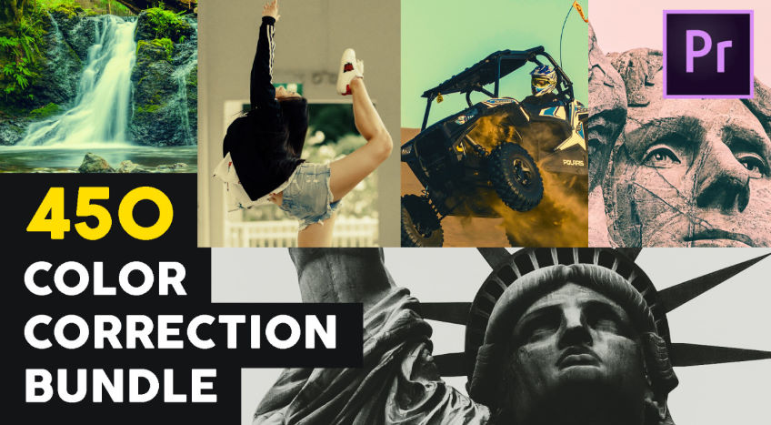 450 Color Correction Bundle - Premiere Pro Presets preview