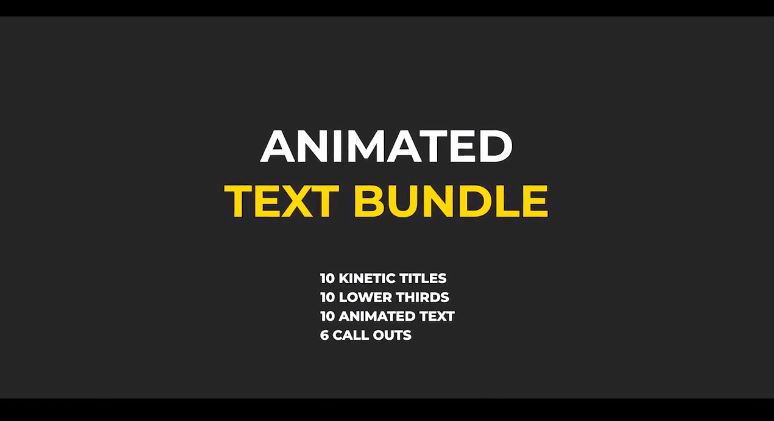 Animated Text Bundle – FINAL CUT PRO
