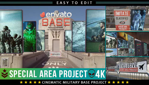 Cinematic Military Base Titles – Videohive