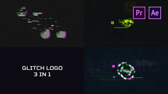 Videohive Glitch Logo Pack – Premiere Pro