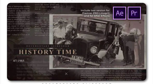 Videohive History Time Documentary Slideshow – Premiere Pro