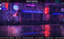 Neon City Logo Reveal - Videohive