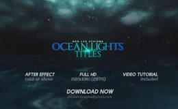 Ocean Lights Titles Sea Lights Slideshow Ocean Waves Opener