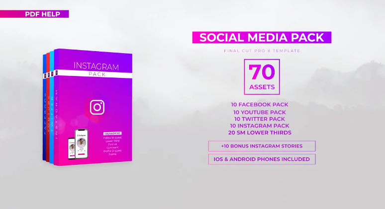 Social Media Pack – FINAL CUT PRO