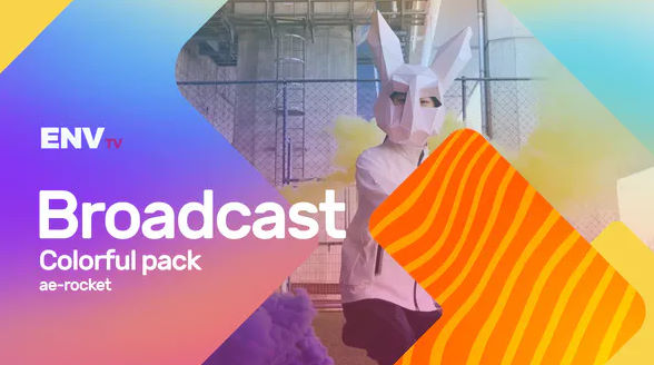 Broadcast ID Colorful Pack Mogrt – Videohive