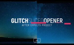 Glitch Sliced Opener – Videohive