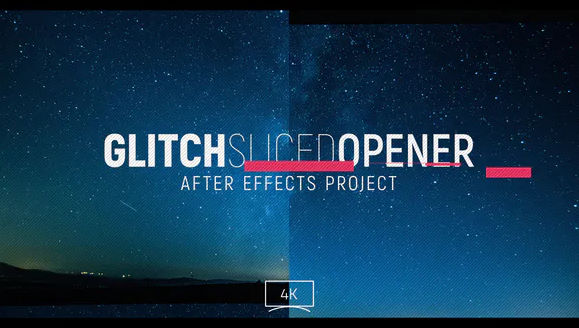 Glitch Sliced Opener – Videohive