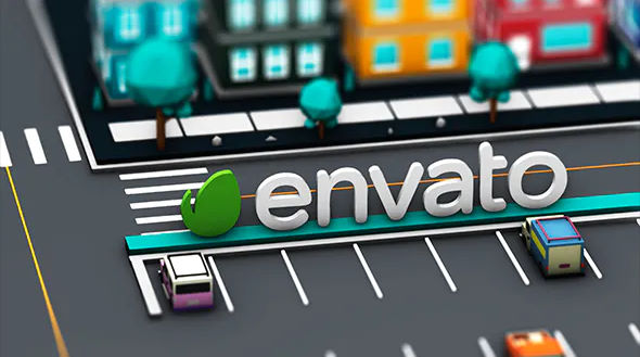 LowPoly 3D City – Videohive