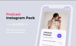Podcast Instagram Pack | Vertical and Square - Videohive