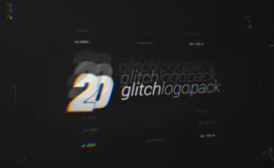 20 Glitch Logo Intro Reveal Pack – Videohive