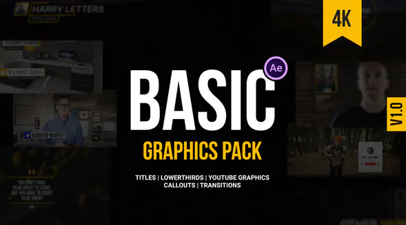 Videohive Basic Graphics Pack For Video Creators