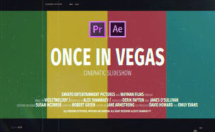 Cinematic Slideshow Once In Vegas – Premiere Pro