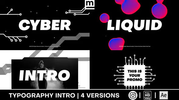 Cyber Liquid Intro – Videohive