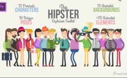 Hipster Explainer Toolkit Essential Graphics | Mogrt - Premiere Pro