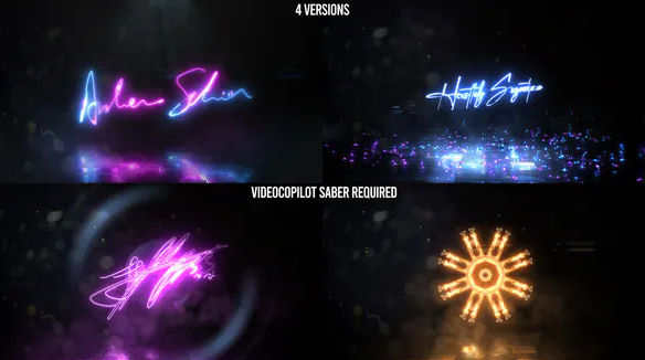 Neon Signature Reveal Pack – Videohive